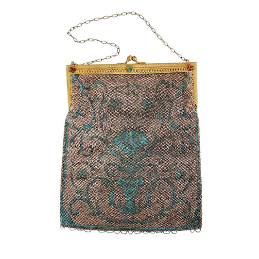 Edwardian Evening Bag Art Nouveau Microbeading