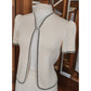 Vintage 80s St. John for Marshall Fields Cream & Black Knit Suit Skirt Jacket