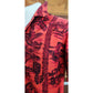 Vintage 60s Men's Red Hawaiian Shirt Surf Scenic Tiki Huts Cotton Short Sleeve