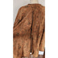 90s Brown Suede Swing Jacket Paisley Print Giotti Firenze