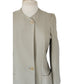 Vintage 90s Pant Suit Beige Cotton Rayon Joan & David / Small