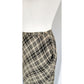 Vintage 90s Calvin Klein Long Plaid Skirt Printed Rayon / S