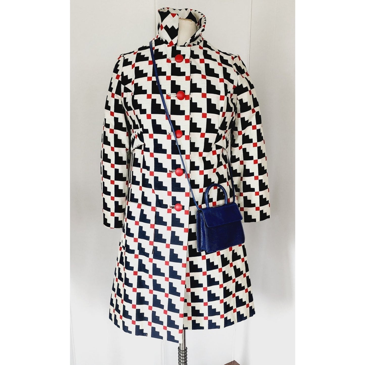 Vintage 1990s Navy Blue Mini Purse Shoulder Bag