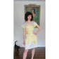 Vintage Y2K Emilio Pucci  Dress Short Sleeved Silkprint  Yellow Gray NWT