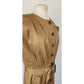 Carolina Herrera Shirt Dress 2022 Resort Beige Cotton Button Down Front Safari Belted Utility NWOT Large