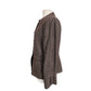 ARMANI COLLEZIONI 2008 Blazer in Brown and Cream Check Wool Jacket / L