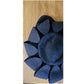 Vintage 1930s Tilt Hat Austelle Navy Blue Structured Saucer Modernist Sculpted