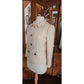 Vintage 60s Mod Jacket Marshall Field & Company Cream Wool Peplum Jacket