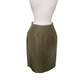 Oscar de la Renta Skirt Suit SS 2008 Green Silk Taffeta Peplum Blazer Bell Cuffs