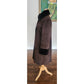 Vintage Cole Haan City Shearling Coat Brown Suede Sheepskin Parka Small