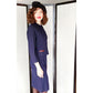 Vintage 50s Skirt Suit Navy Blue Baskin Chicago Styled by Rudy