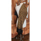 Vintage 1990s DKNY Scarf Black Gold Paisley Print Silk Oblong Fringe Donna Karan