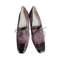 Vintage 1930s Style Brown Suede Shoes Lace Up Oxford Heels Anne Klein 6.5