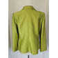 Vintage 2005 Armani Collezioni Blazer Textured Lime Green Jacket Size 16