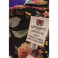Vintage 1980s Ungaro Dress Silk Floral Rose Print Tie Neck Button Front Pockets