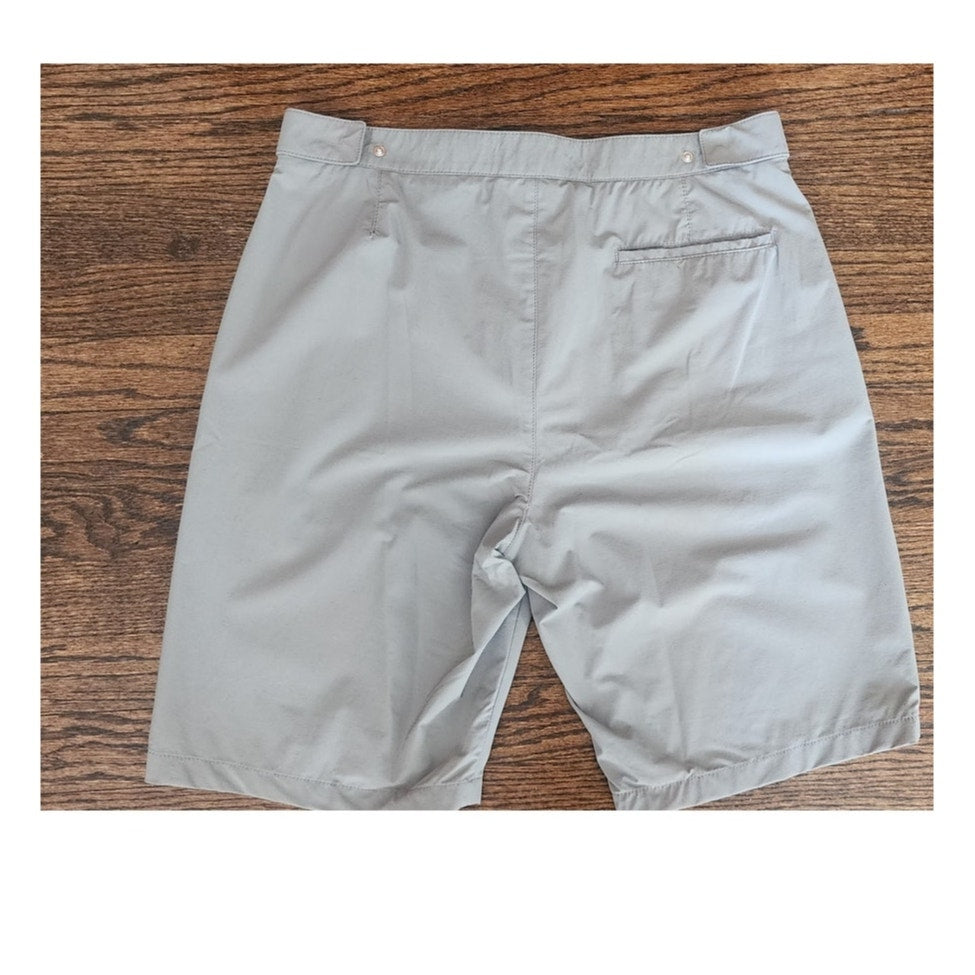 Vintage Prada Sport 2000s Linea Rossa Mens Shorts Grey Red Logo Tab Archival Adjustable