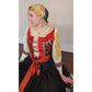 Antique Slovakian Folk Costume COMPLETE Kroj Piesteny Wedding Outfit Blouse Skirt Vest Cap Belt