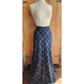 Vintage 70s Long Skirt Green Wool Plaid Prestige of Boston