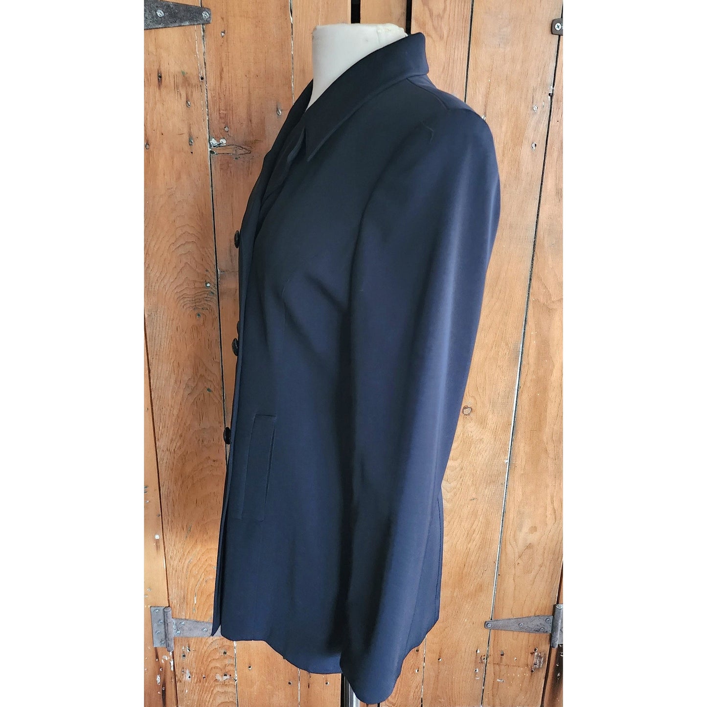 Vintage 80s Black Blazer Double Breasted Kasper
