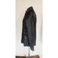 Eileen Fisher Denim Jacket Black Wash Blazer Zip & Snap