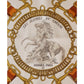 Hermes Silk Scarf "Les Allures de Cheval" by Ledoux Equestrian Horse Print Gray
