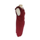 Fall 2011 Armani Collezioni Sleeveless Dress Burgundy Red Bow Shoulders Bateau Neck Large