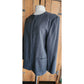 Vintage 80s Pinstriped Blazer Gray Wool Ashley Brooke