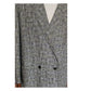 Vintage 80s Gucci Mens Blazer Gray Plaid Linen Double Breasted Sz 48