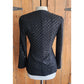 Vintage 90s Armani Fitted Sequined Blazer Black / S-M