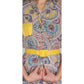 40s Saybury Paisley Rayon 2 Pc Dress &amp; Jacket Set with Yellow Sleeves &amp; Belt