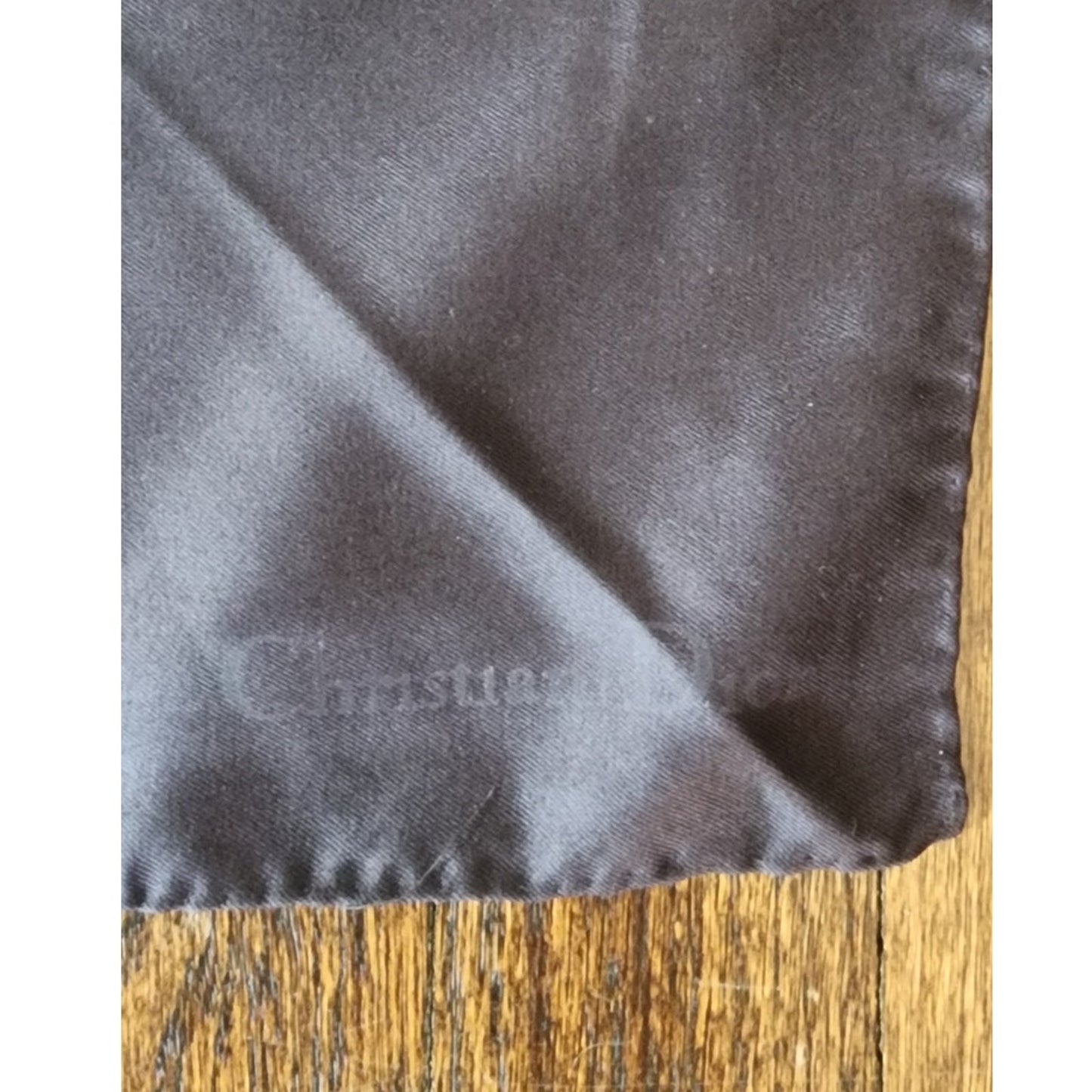 Vintage 1980s Christian Dior Silk Scarf Fruit Art Still Life Blue Green Modernist