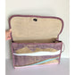 Vintage 70s Purple Shoulder Bag Snakeskin Patchwork Carlos Falchi