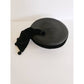 Vintage 1950s Black Hat Fascinator Modernist Avant Garde Cocktail Beanie Hat Pom-Pom Fringe Yeagers Akron Ohio
