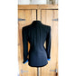 Vintage 80s Blazer Escada Black and Blue Wool