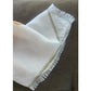Vintage 1980s Erte Silk Scarf White Gold Art Deco Leopard Lady Letter L Femme Panthere