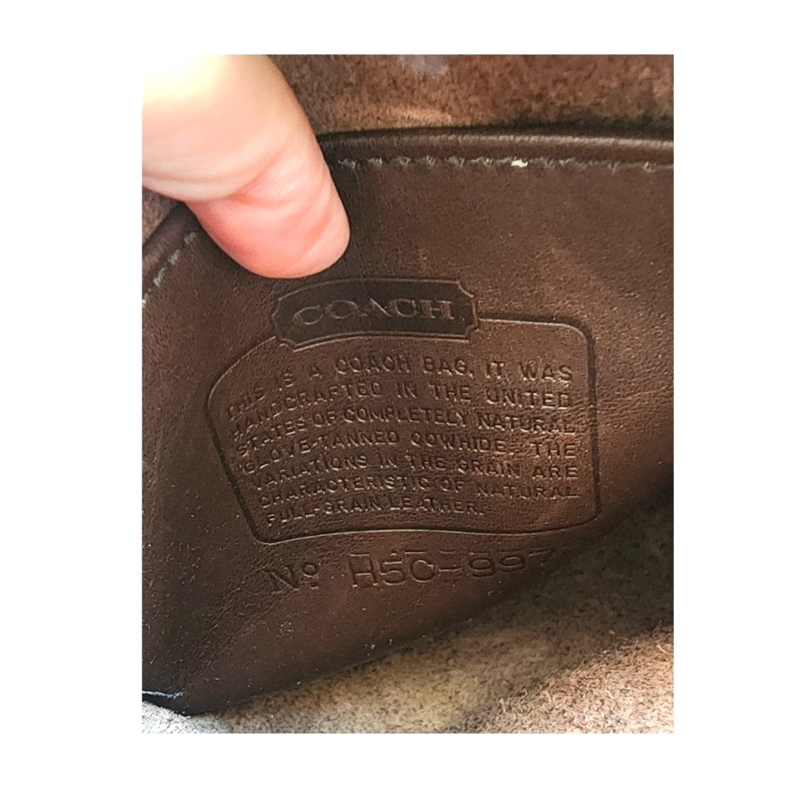 Vintage 90s Coach Bag Kit Camera Brown Leather Crossbody 9973