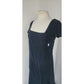 Vintage 90s Krizia Jeans Dress Short Sleeved Navy Blue Cotton / M