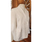 Vintage 2000s Max Mara Blazer Cream Off White Linen Blend Double Breasted