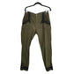 Lola Loves Cargo Designer Pants Green w/Black Lace Embroidery 30" Waist