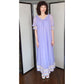 Vintage 60s Peignoir Purple Nylon Slip Dress + Robe Jenelle