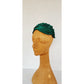 Vintage 50s Evening Hat Green Silk Turban Chapeaux Paris