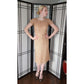 Vintage 50s Ribbon Lace Dress Helen Barbieri Beige Peach