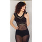 Vintage 1930s Black Sheer Slip Dress Negligee