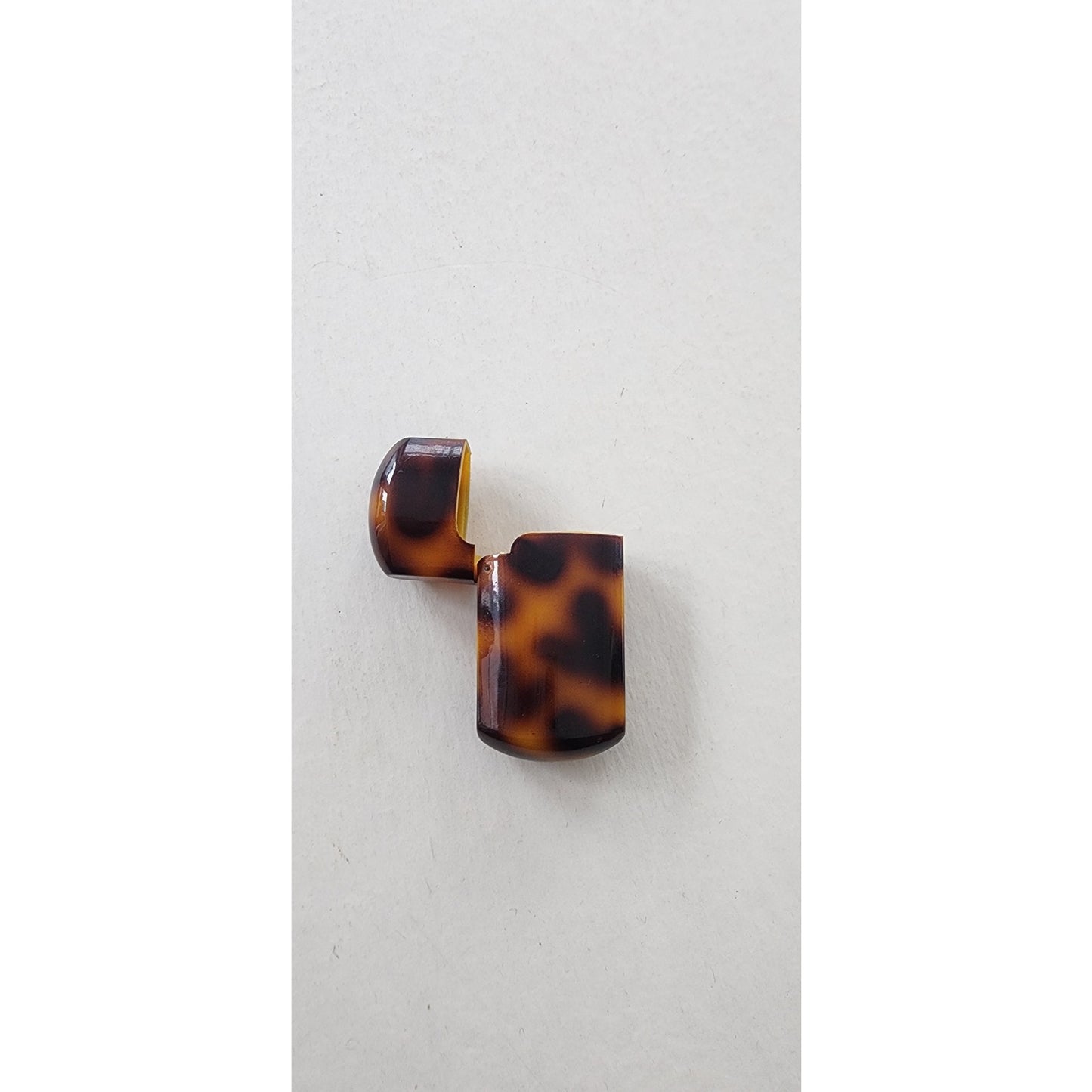 Vintage 40s Lighter Holder Celluloid Tortoiseshell