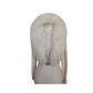 Vintage 1950s Cream Wool Cardigan White Fox Fur Collar Joseph Horne