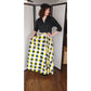 Vintage 40s Black + Yellow Dress Shirtwaist Style by Raymond
