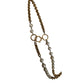 Vintage Chanel 1984 Necklace Double Strand Gold Chain Baroque Pearl Documented Runway Lagerfeld Era
