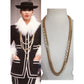 Vintage Chanel 1984 Necklace Double Strand Gold Chain Baroque Pearl Documented Runway Lagerfeld Era