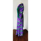 Vintage 70s Maxi Dress Purple French Toile Print & Hunter Green Jody California