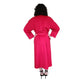 Vintage 80s Red Wool Coat Long w/Belt Ramosport Paris